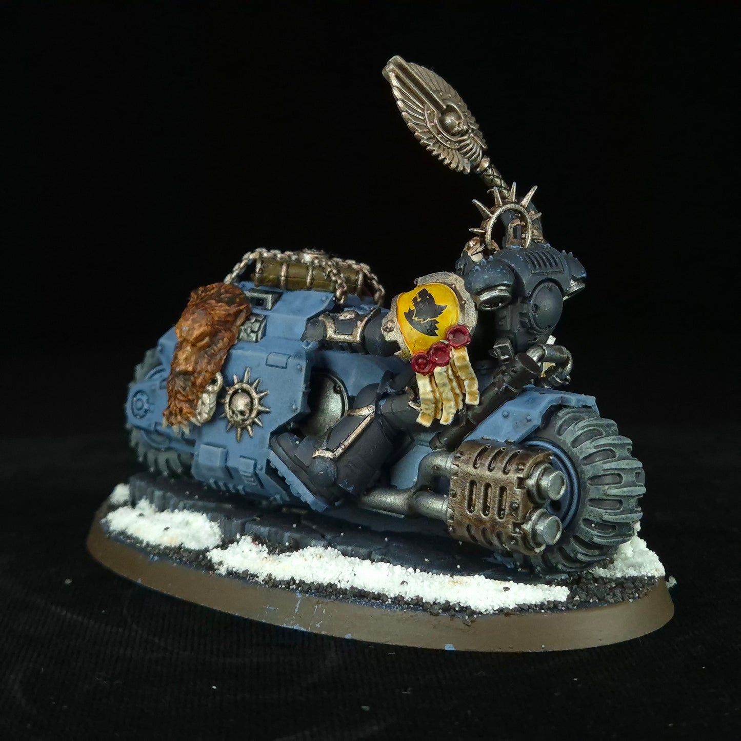 Chaplain on Bike - Space Wolves - Space Marines - Warhammer 40k