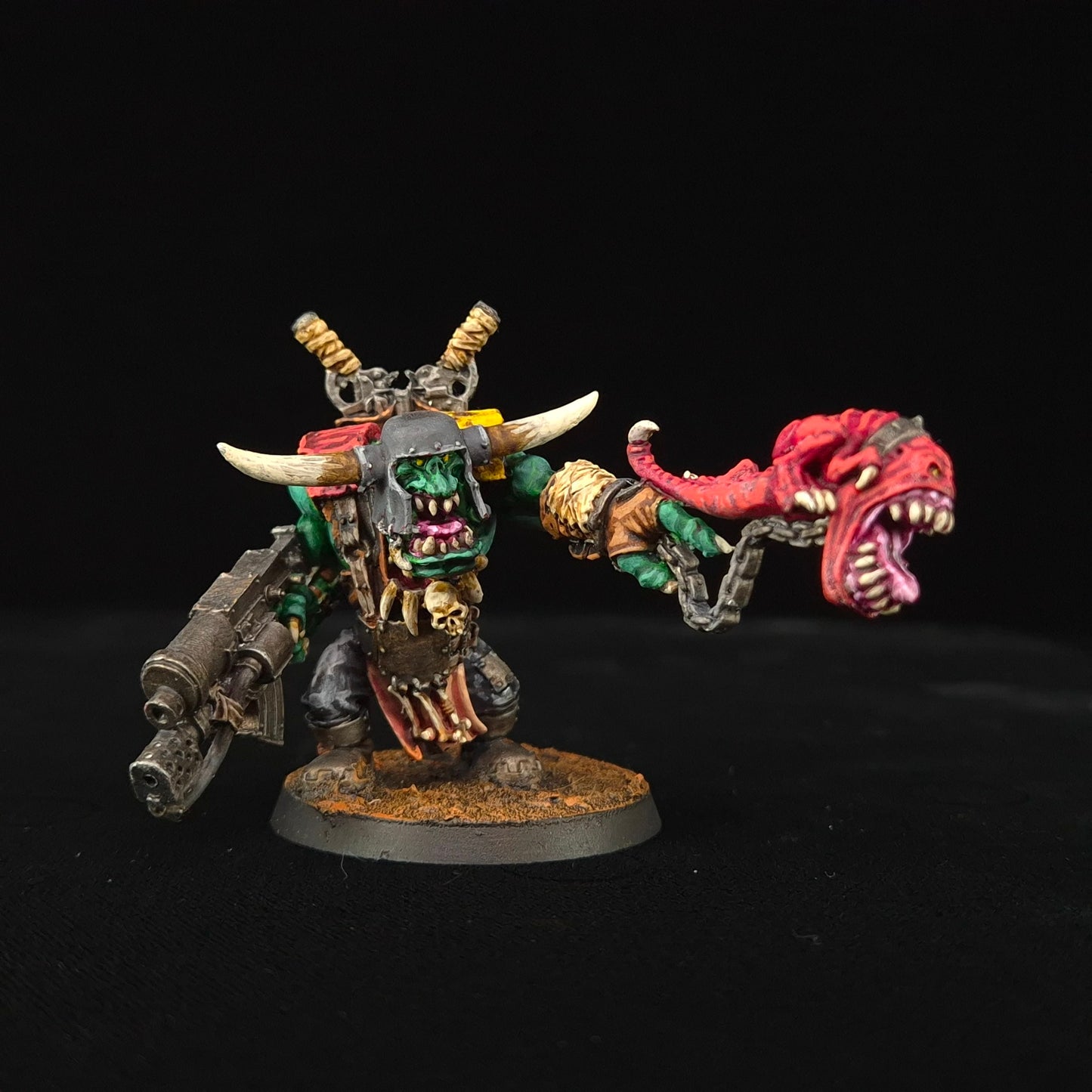 Warboss with Attack Squig - Evil Sunz - Orks - Warhammer 40k