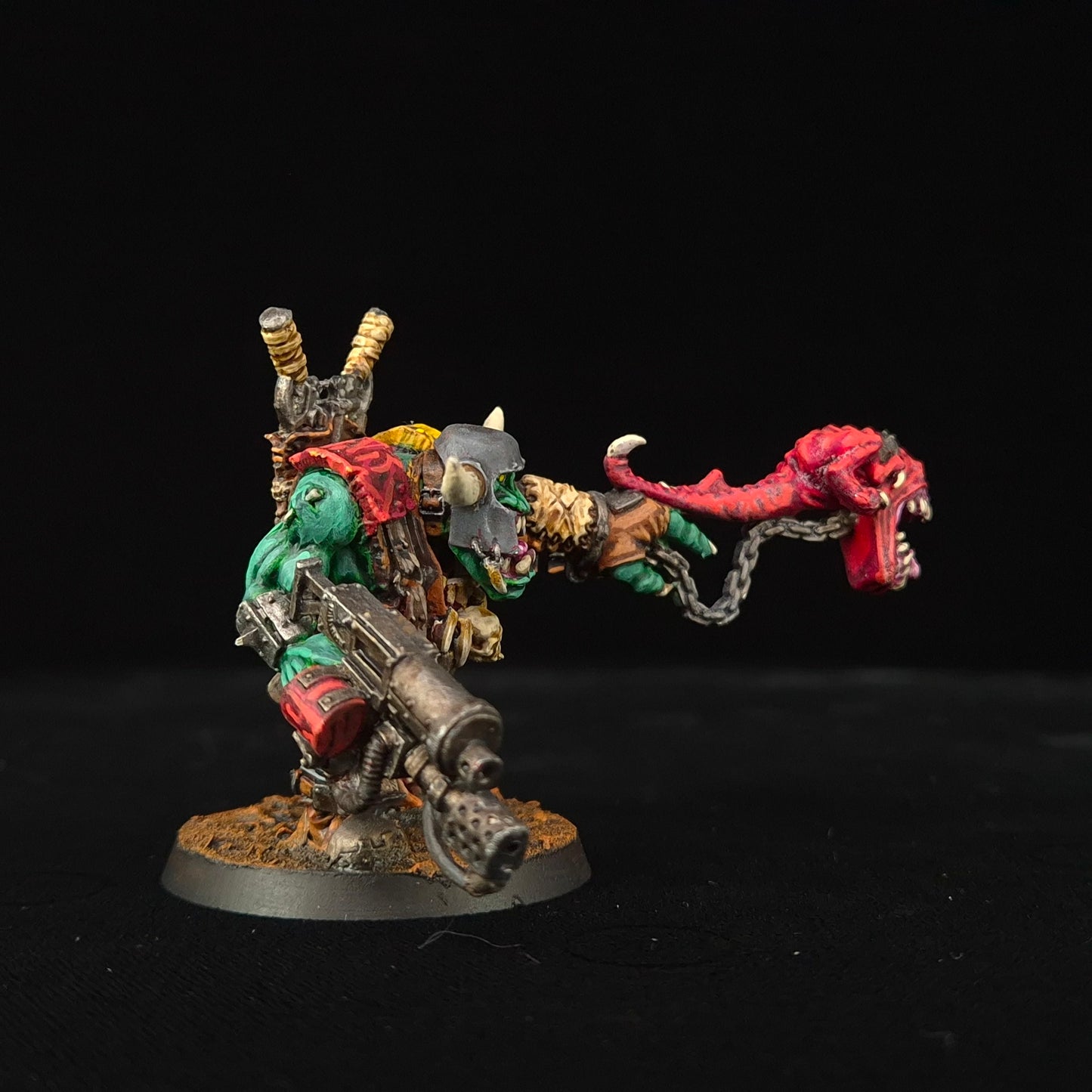 Warboss with Attack Squig - Evil Sunz - Orks - Warhammer 40k