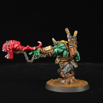 Warboss with Attack Squig - Evil Sunz - Orks - Warhammer 40k