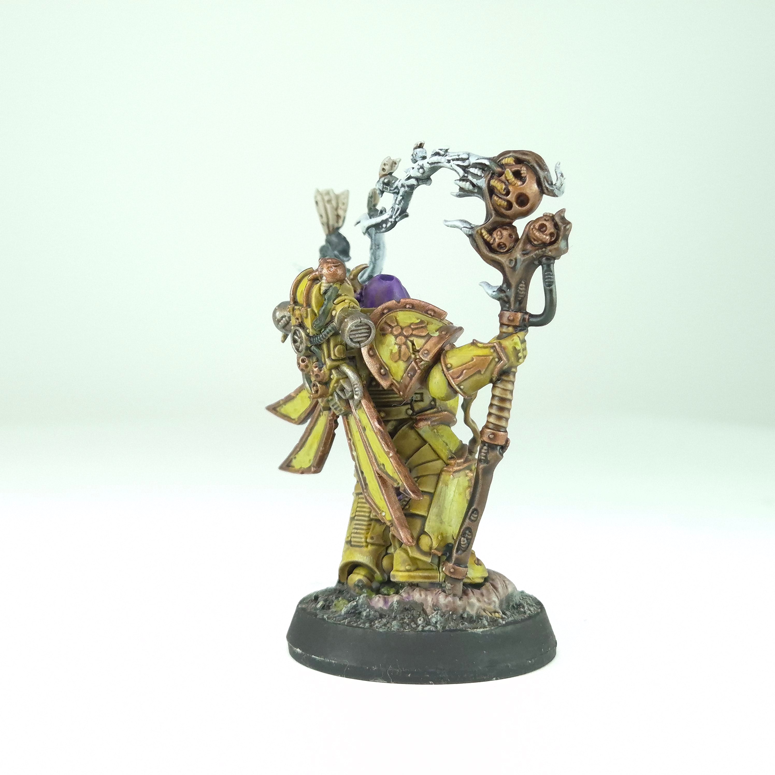 Painted Malignant Plaguecaster - Death Guard - Warhammer 40k