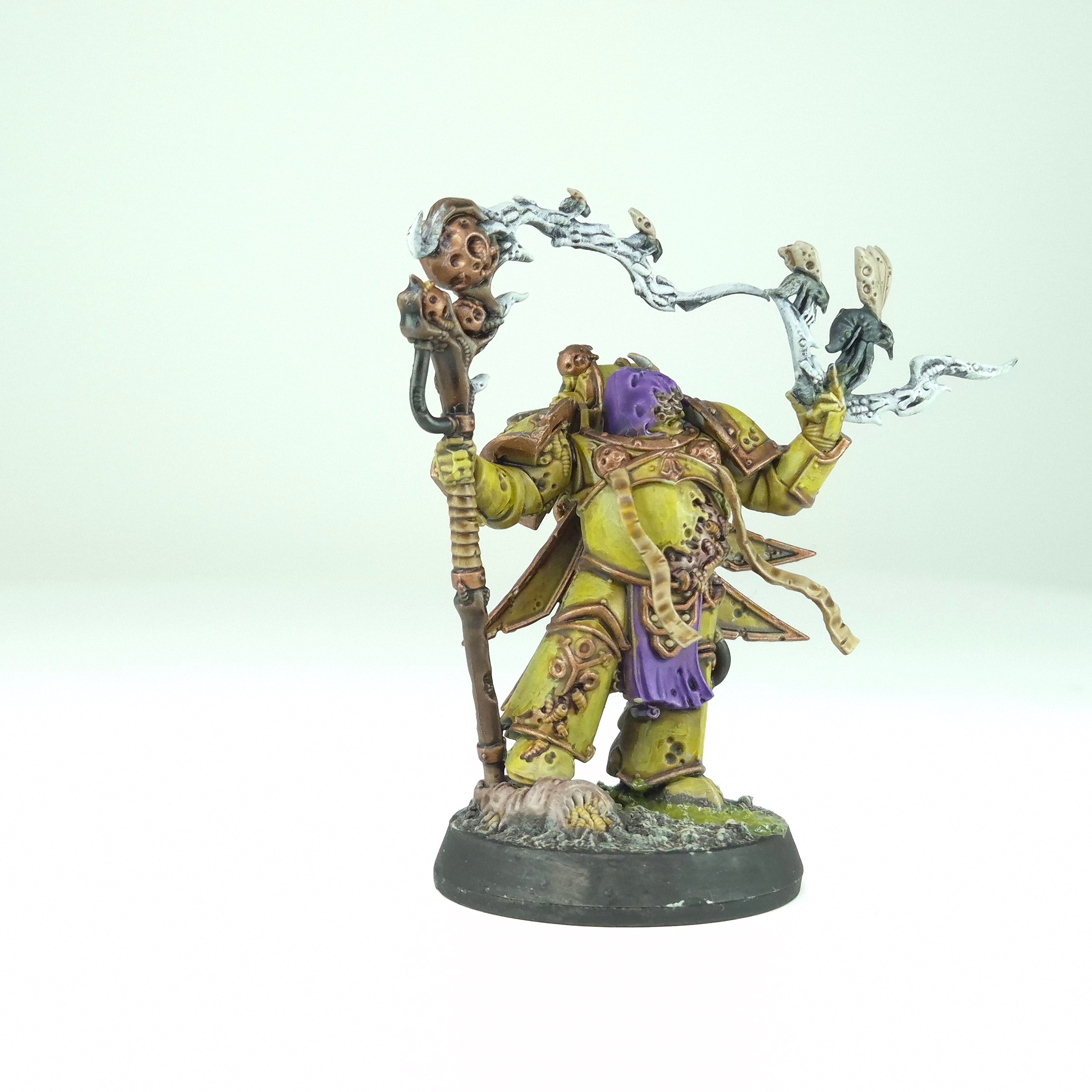 Painted Malignant Plaguecaster - Death Guard - Warhammer 40k